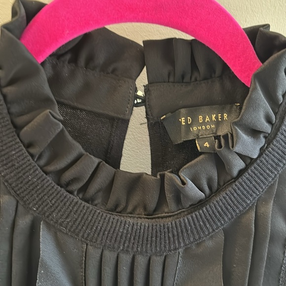 Ted Baker black knit, lace & ribbon sweater - Picture 3 of 8